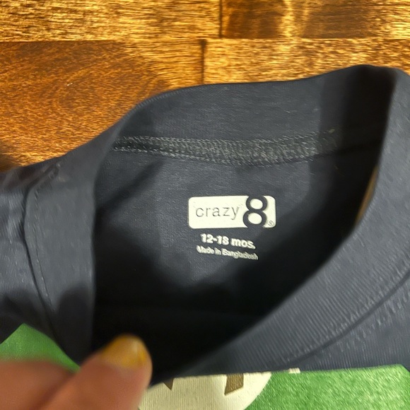 NWT St Patrick’s Day 12-18 months tshirt; Leprechaun tshirt; Crazy 8 - Picture 4 of 5